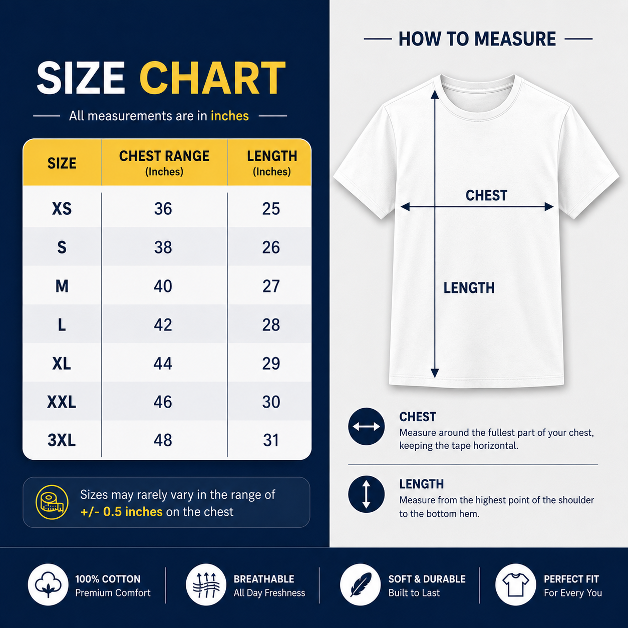 SAMIO Men's Black Cotton T-Shirt | Regular Fit | 200 GSM