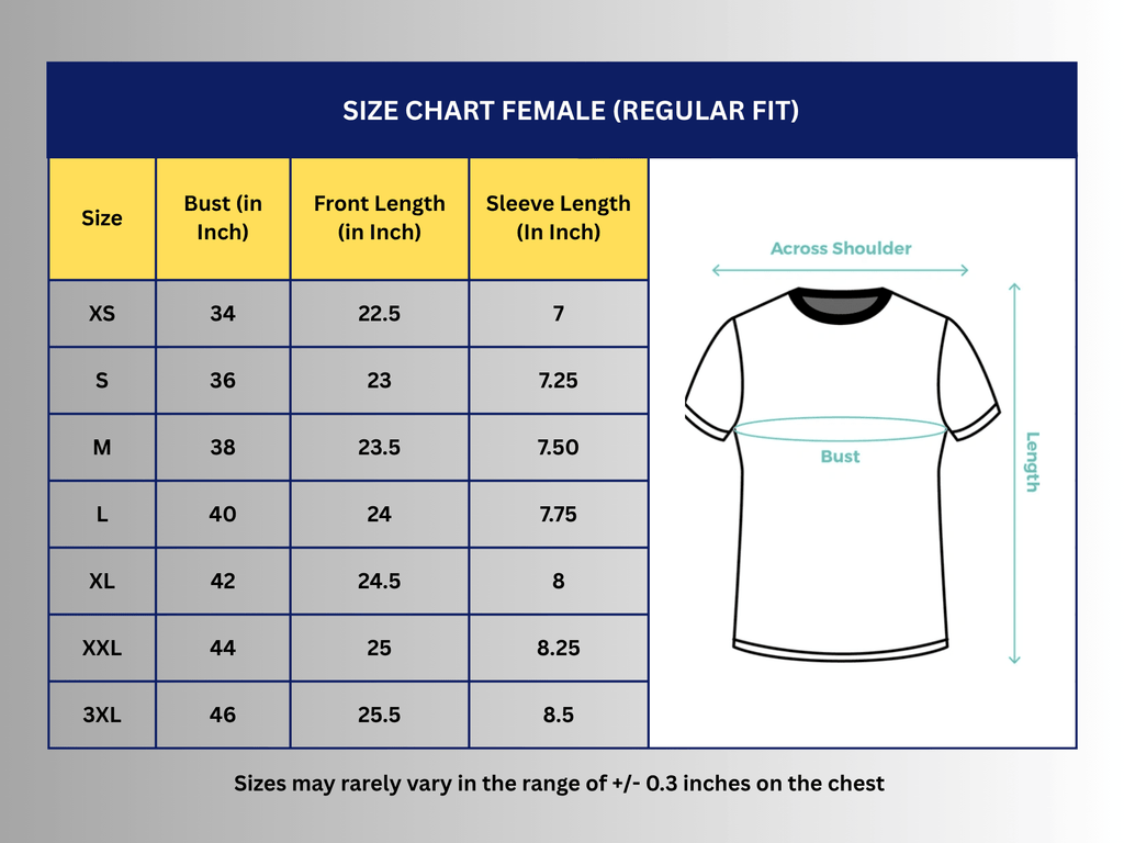 SAMIO Women’s Printed Cotton T-Shirt | Black | Regular Fit | 200 GSM Premium Fabric
