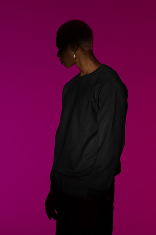 Samio-Men-Hoodie-Black-3 Samio Men Plain Hoodie (Black)