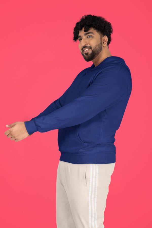 Samio Men Plain Hoodie (Navy Blue)