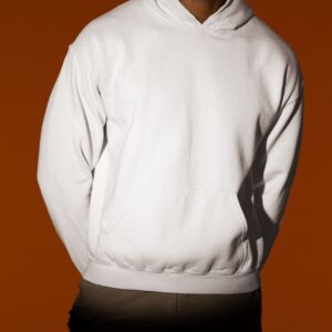 Samio Men Plain Hoodie (White)