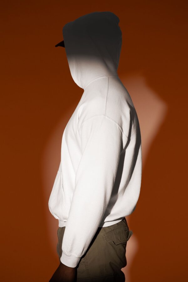 Samio Men Plain Hoodie (White)