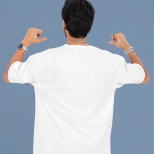 Samio Men Plain Tshirt (White)