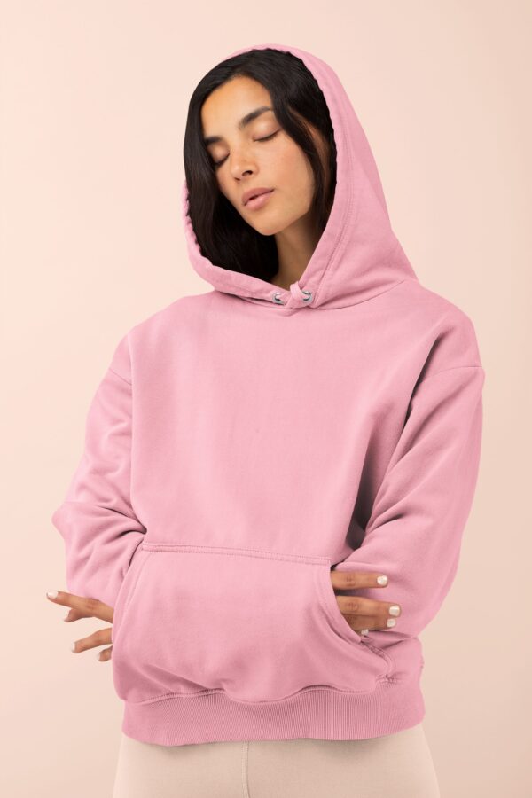 Samio-Women-Hoodie-Pink-1 Samio Women Plain Hoodie (Light Pink)