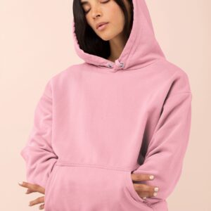 Samio Women Plain Hoodie (Light Pink)