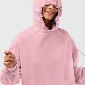 Samio Women Plain Hoodie (Light Pink)