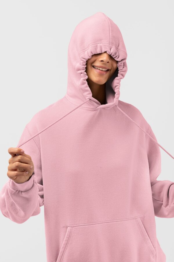 Samio Women Plain Hoodie (Light Pink)