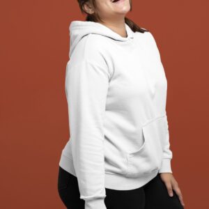 Samio Women Plain Hoodie (White)