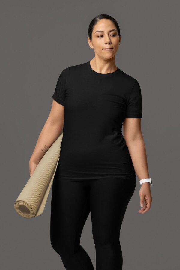 Samio Men Plain Tshirt (Black)