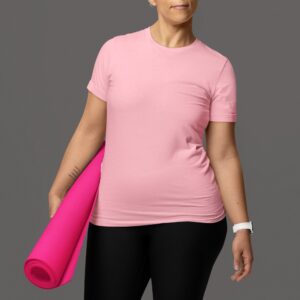 Samio Men Plain Tshirt (Light Pink)
