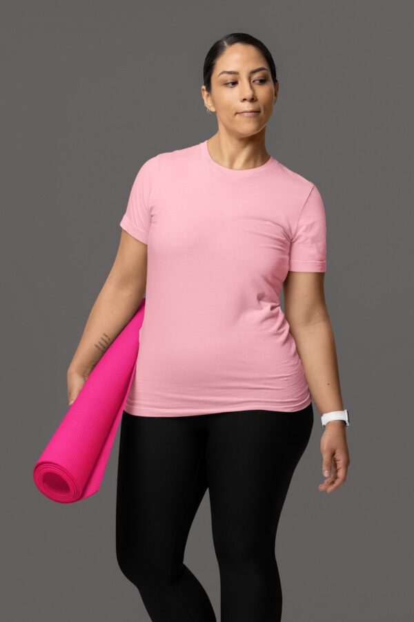 Samio Men Plain Tshirt (Light Pink)