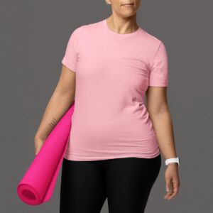 Samio Men Plain Tshirt (Light Pink)