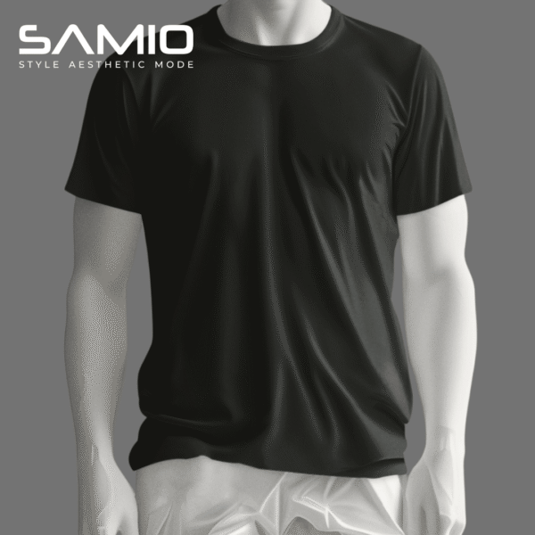 Close-up of premium cotton t-shirt fabric