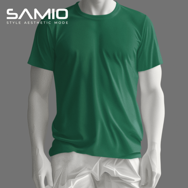 Close-up of premium cotton t-shirt fabric