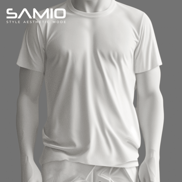 Close-up of premium cotton t-shirt fabric