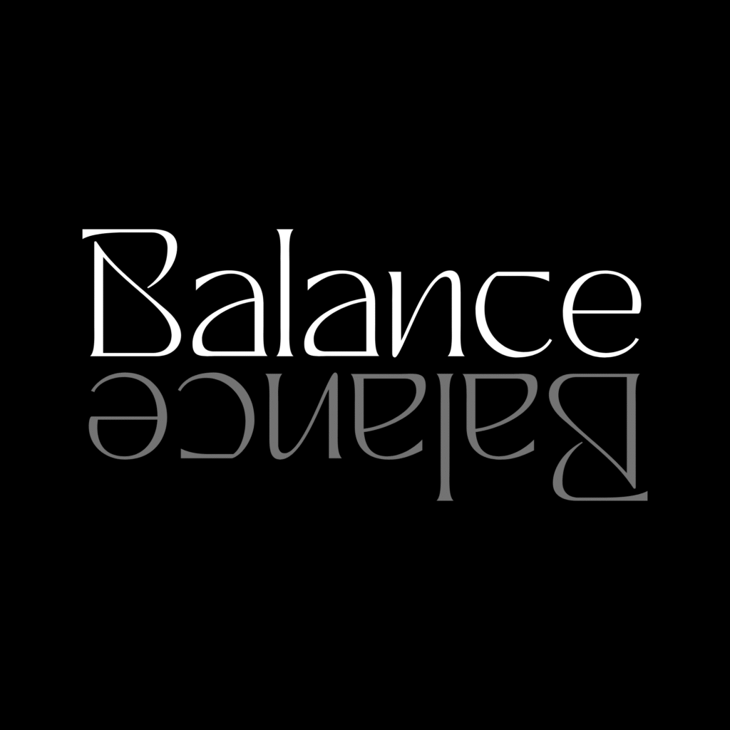 Artistic graphic print balance