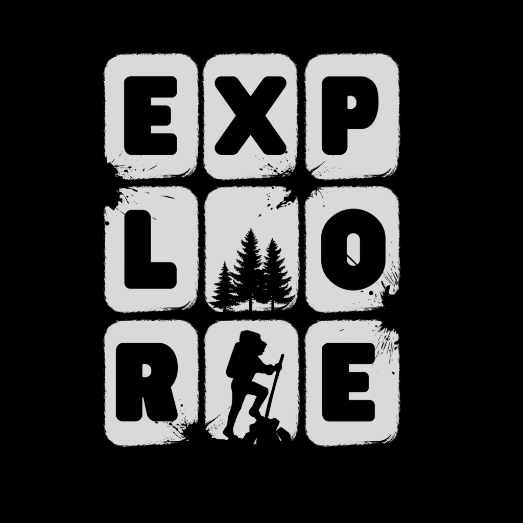 Artistic graphic print explore